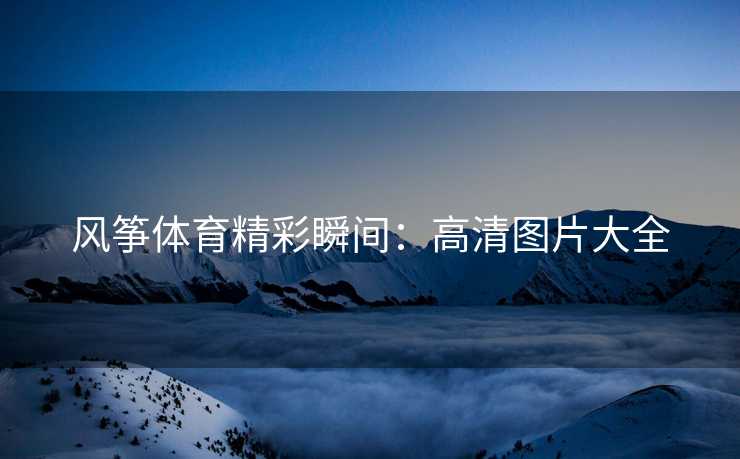 风筝体育精彩瞬间:高清图片大全 风筝体育精彩瞬间:高清图片大全
