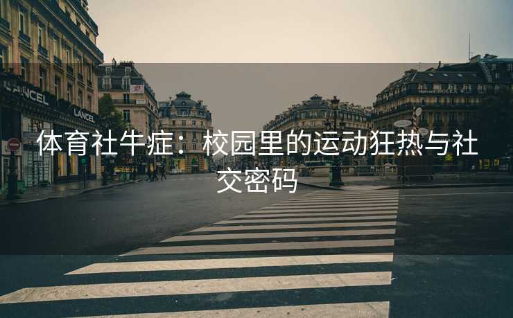 体育社牛症：校园里的运动狂热与社交密码